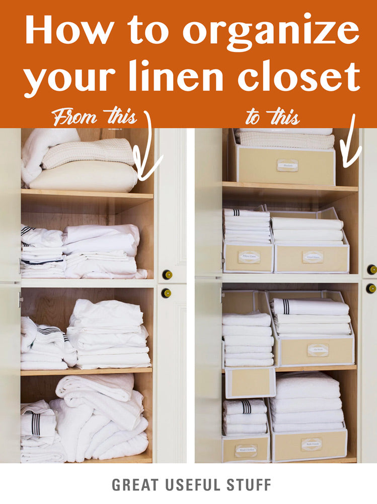 how to organize a linen closet