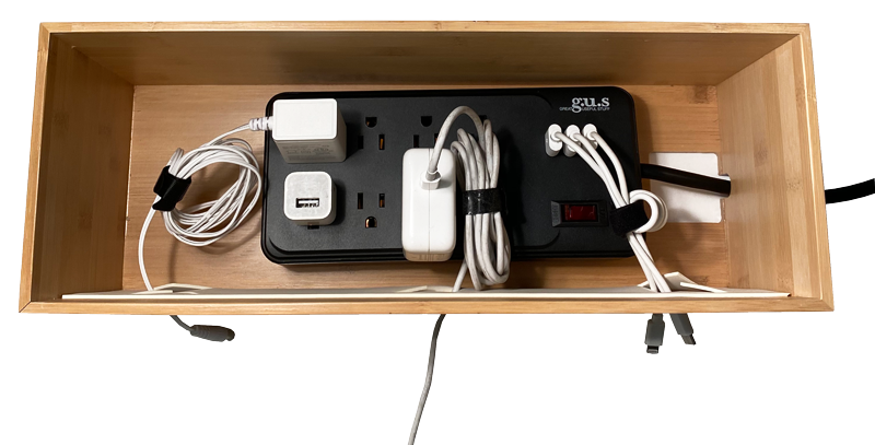 Large Cable Cubby - Bamboo - Great Useful Stuff
