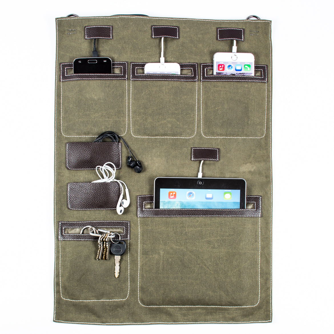 "Wally" Hanging Wall Organizer and Charging Station - Great Useful Stuff