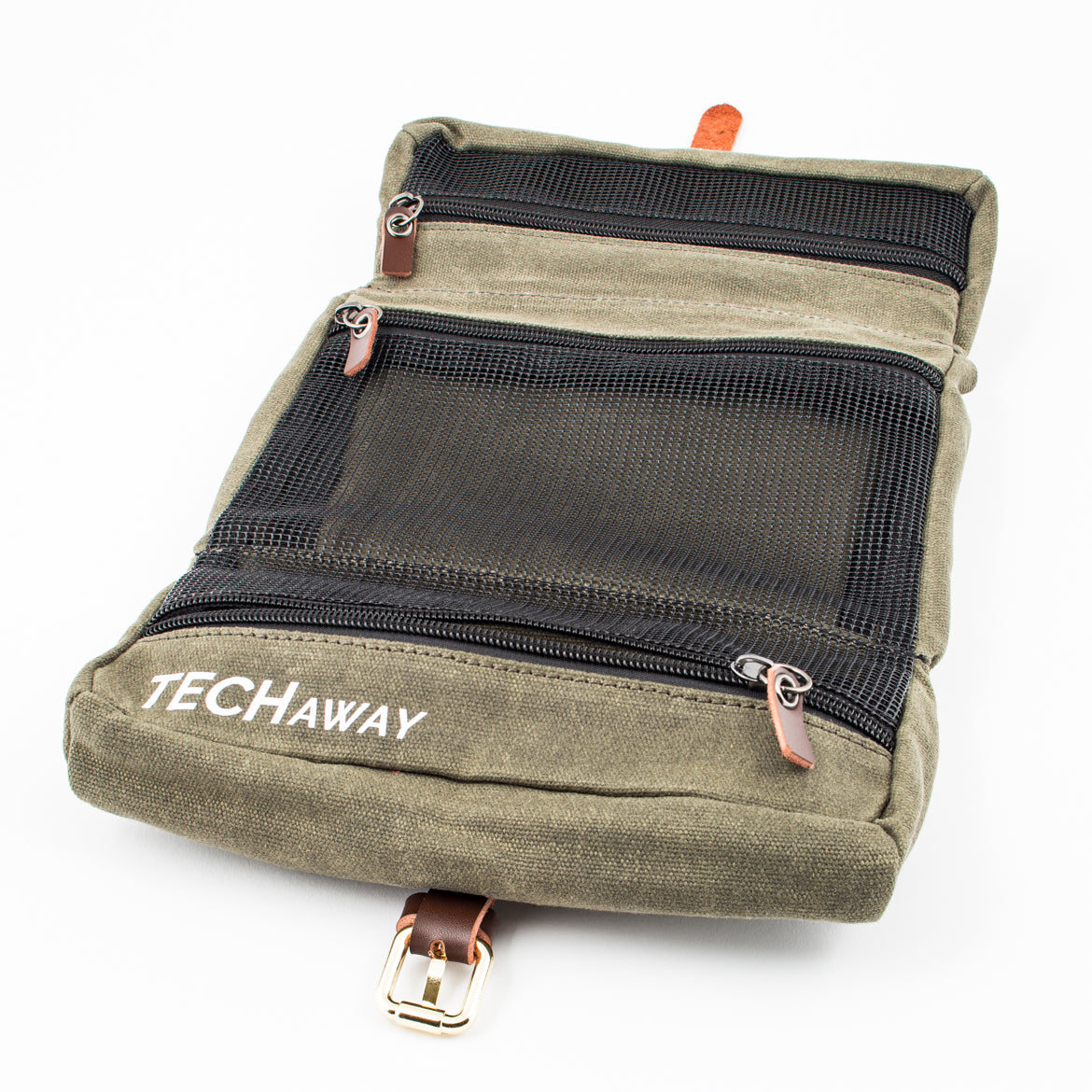 TechAway Travel Roll - Waxed Canvas - Great Useful Stuff