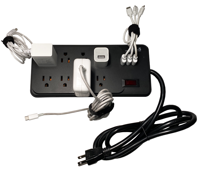 GUS Essential Extra Large 8 A/C + 3 USB Power Strip
