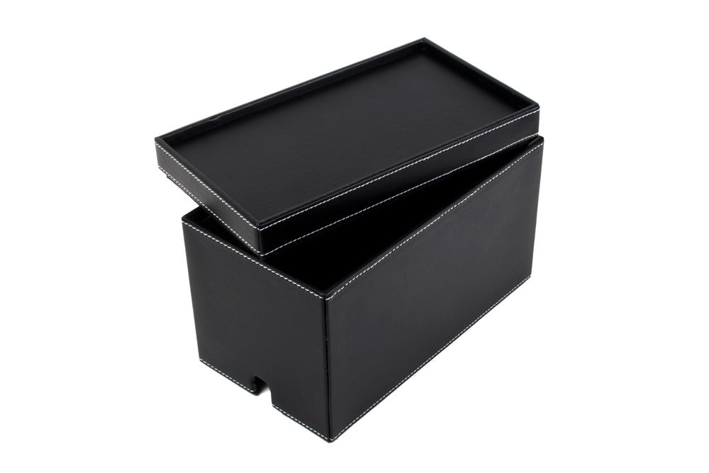 Medium Cable Cubby - Black Leatherette - Great Useful Stuff