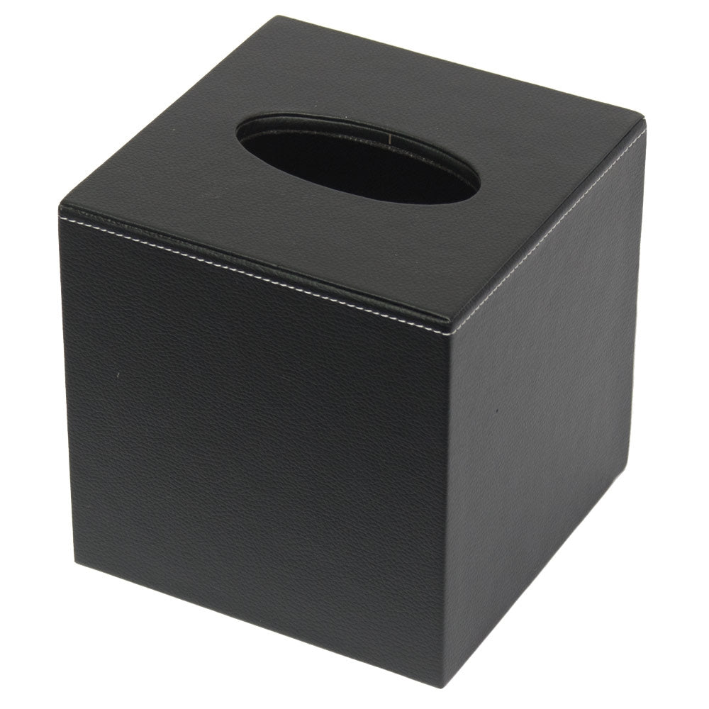 Boutique Tissue Cover - Black Leatherette - Great Useful Stuff