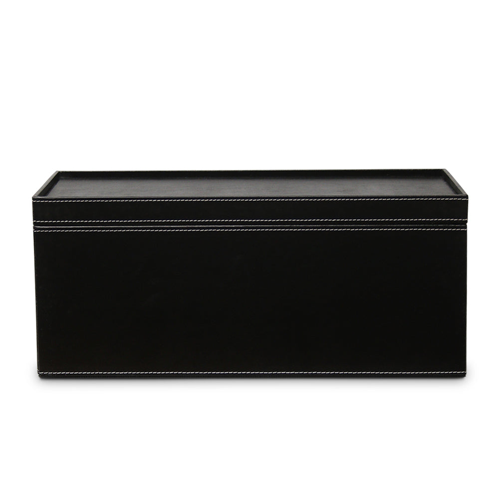 Large Cable Cubby - Black Leatherette - Great Useful Stuff