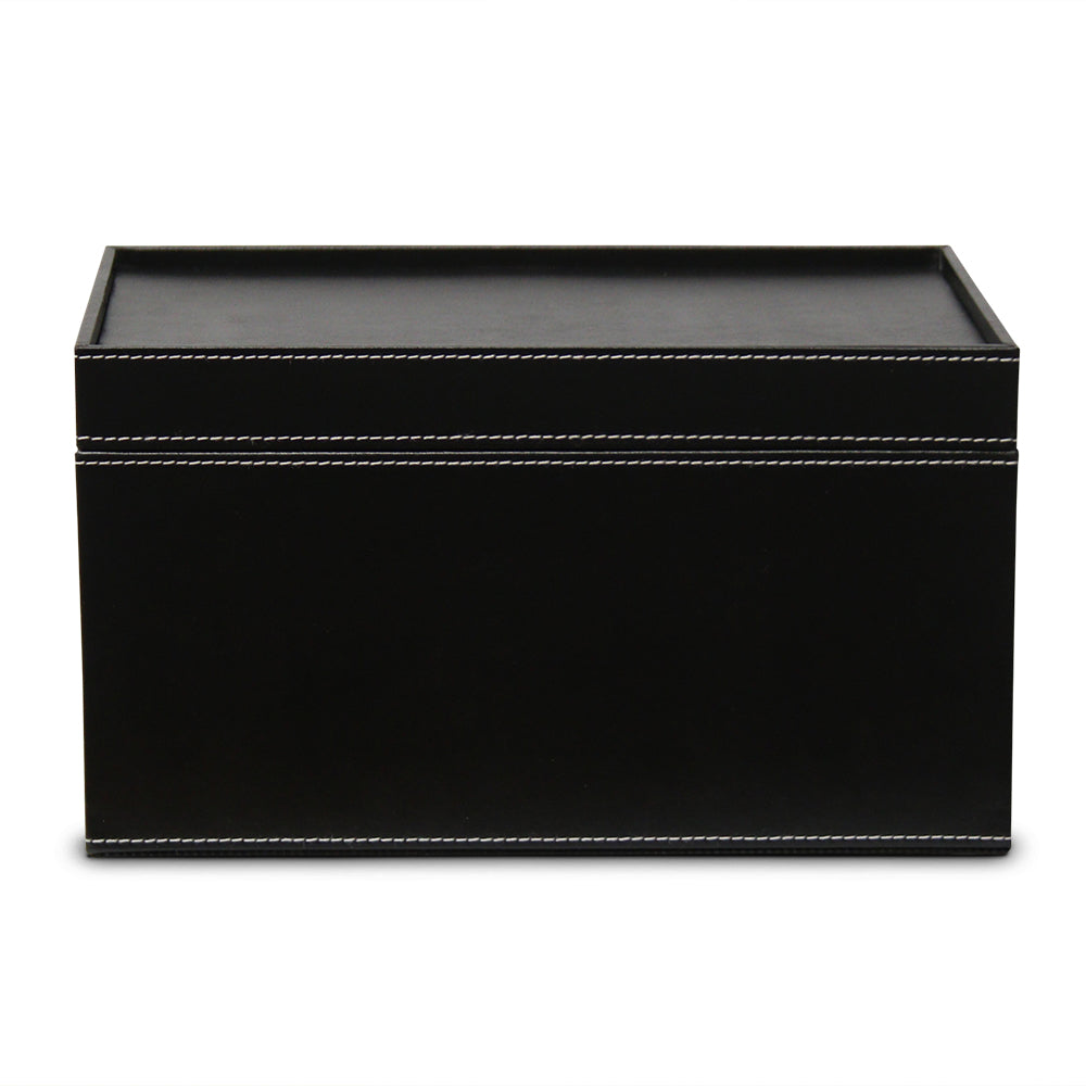 Medium Cable Cubby - Black Leatherette - Great Useful Stuff