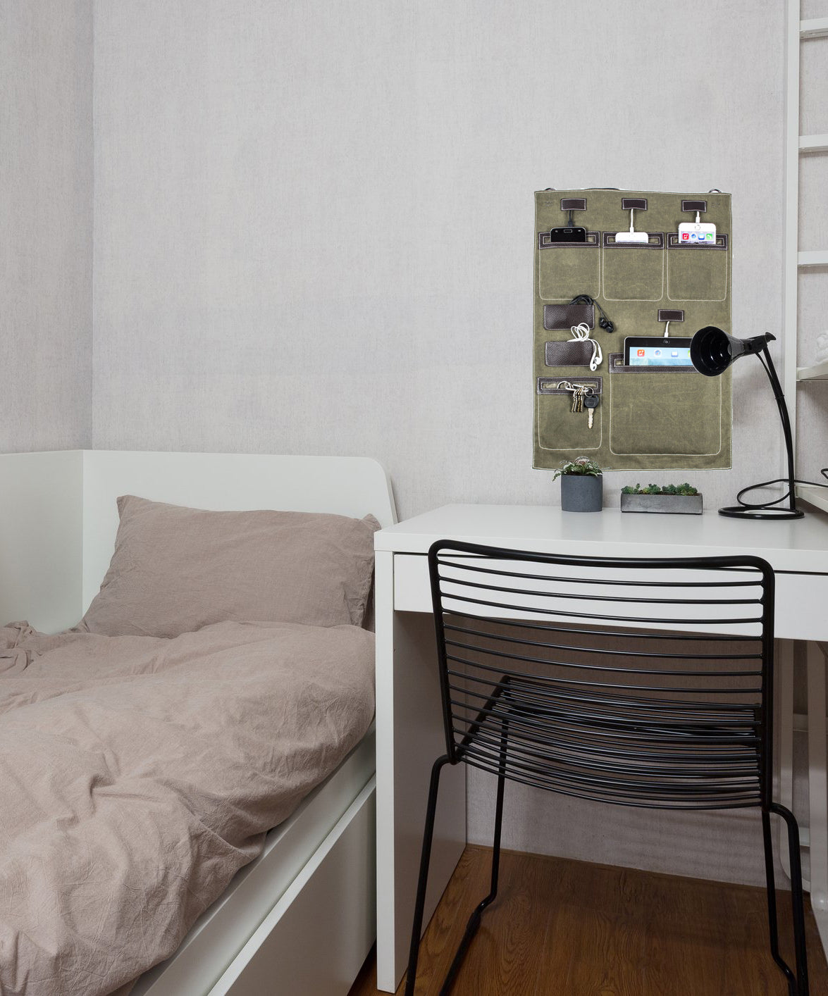 "Wally" Hanging Wall Organizer and Charging Station - Great Useful Stuff