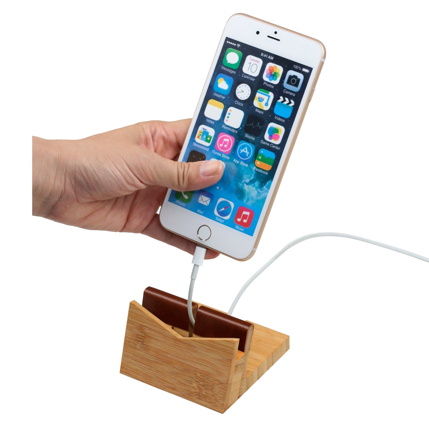 Bamboo Phone Dock and Stand - Great Useful Stuff