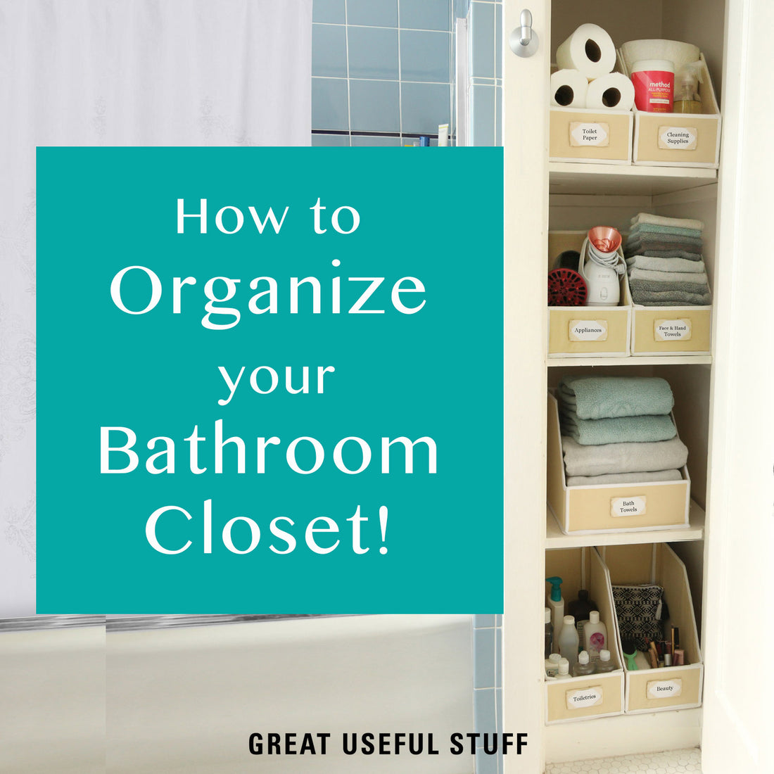 How to Organize your Bathroom Closet