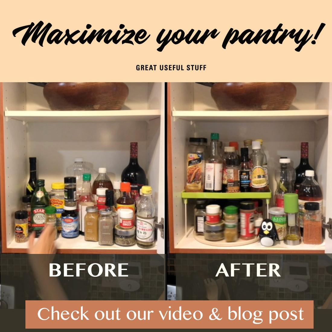 Maximize your pantry storage!