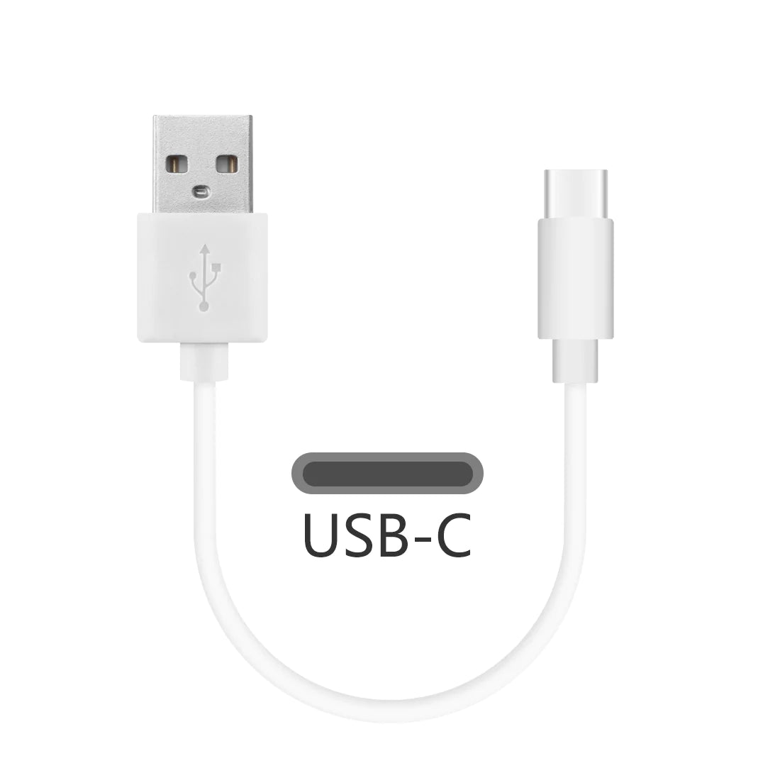 4-pack of Short Charging Cables, Cords - USB-C, Lightning, Micro USB available