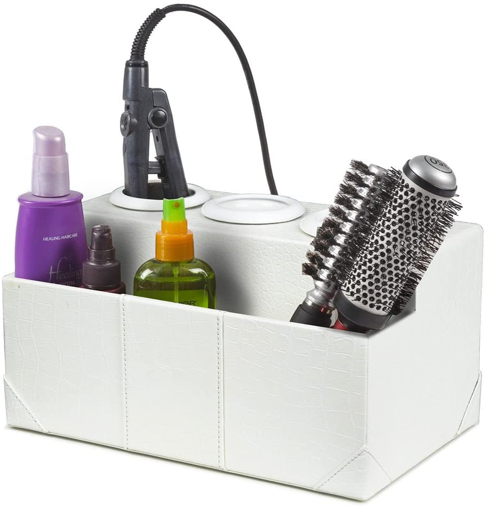 Hair styling shop station organizer