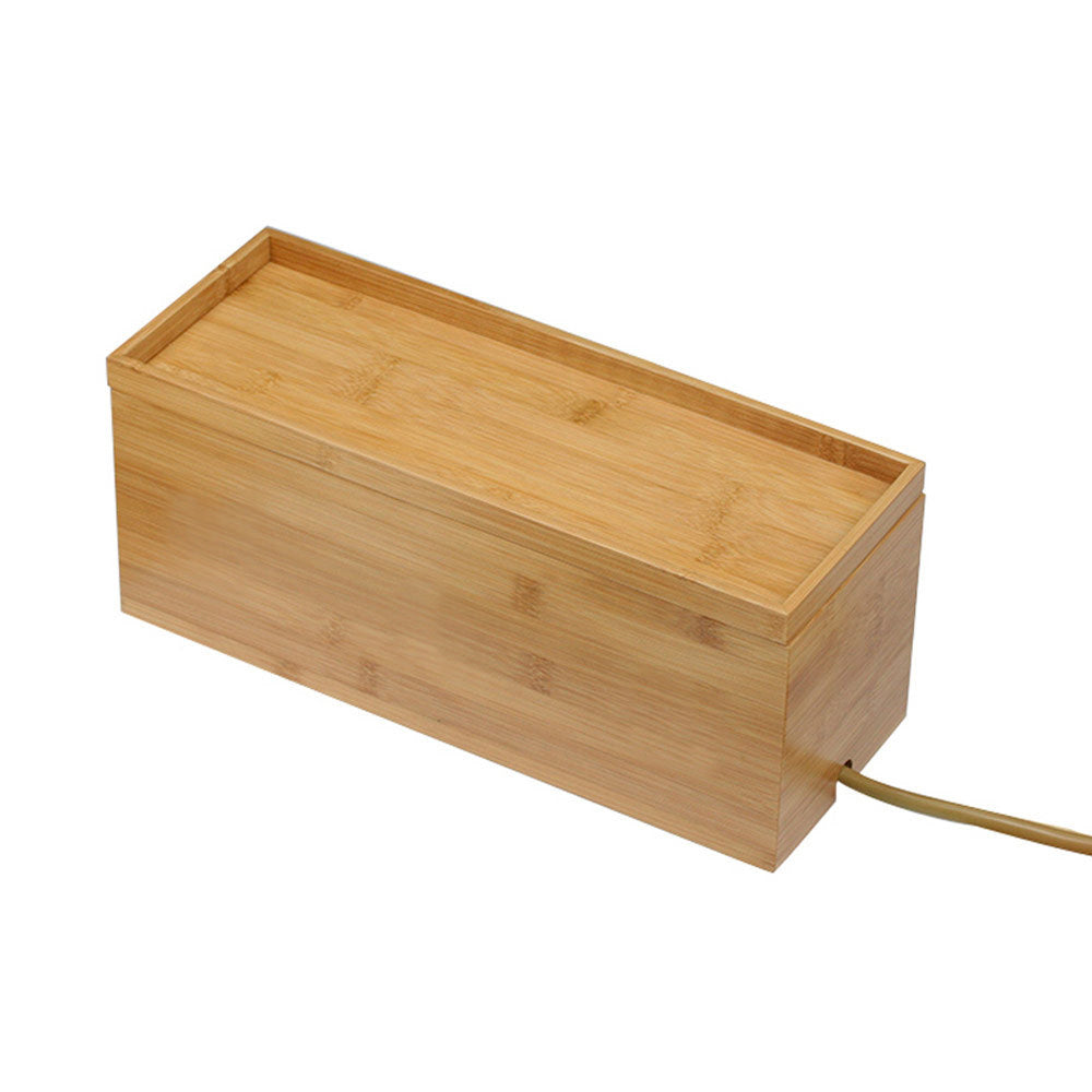 Large Cable Cubby -  Bamboo - Great Useful Stuff