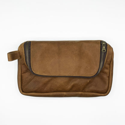 NEW Brown Leather Travel Media Pouch - Great Useful Stuff