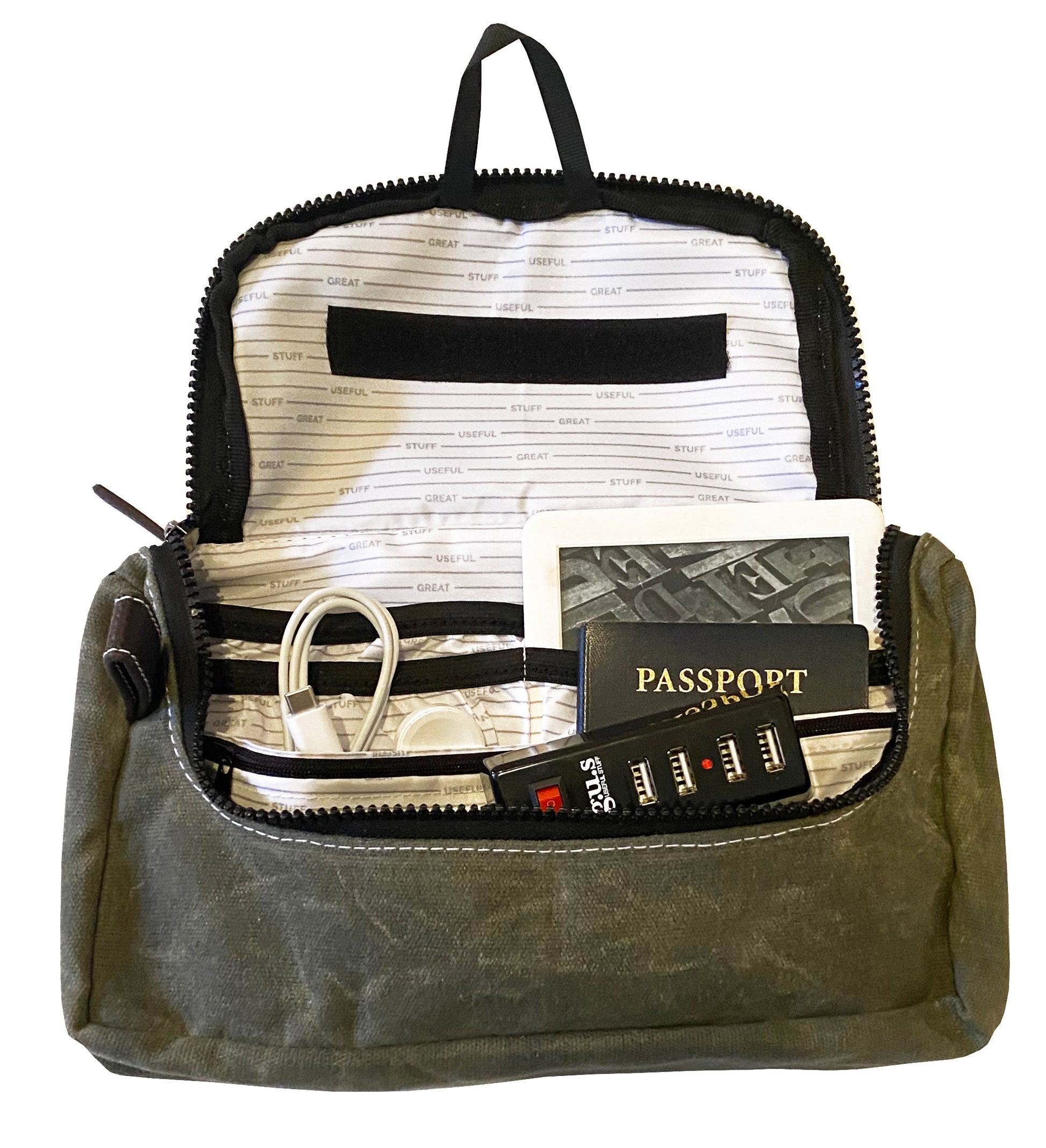 Travel Media Pouch In-flight Carry-on Organizer Holds All Your