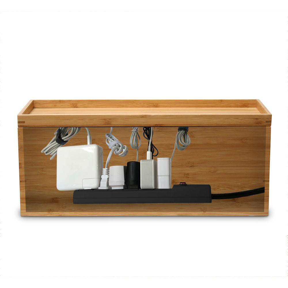 Large Cable Cubby in Eco-Friendly Bamboo | Best Cord Management – Great ...