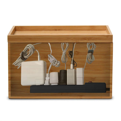Medium Cable Cubby - Bamboo - Great Useful Stuff