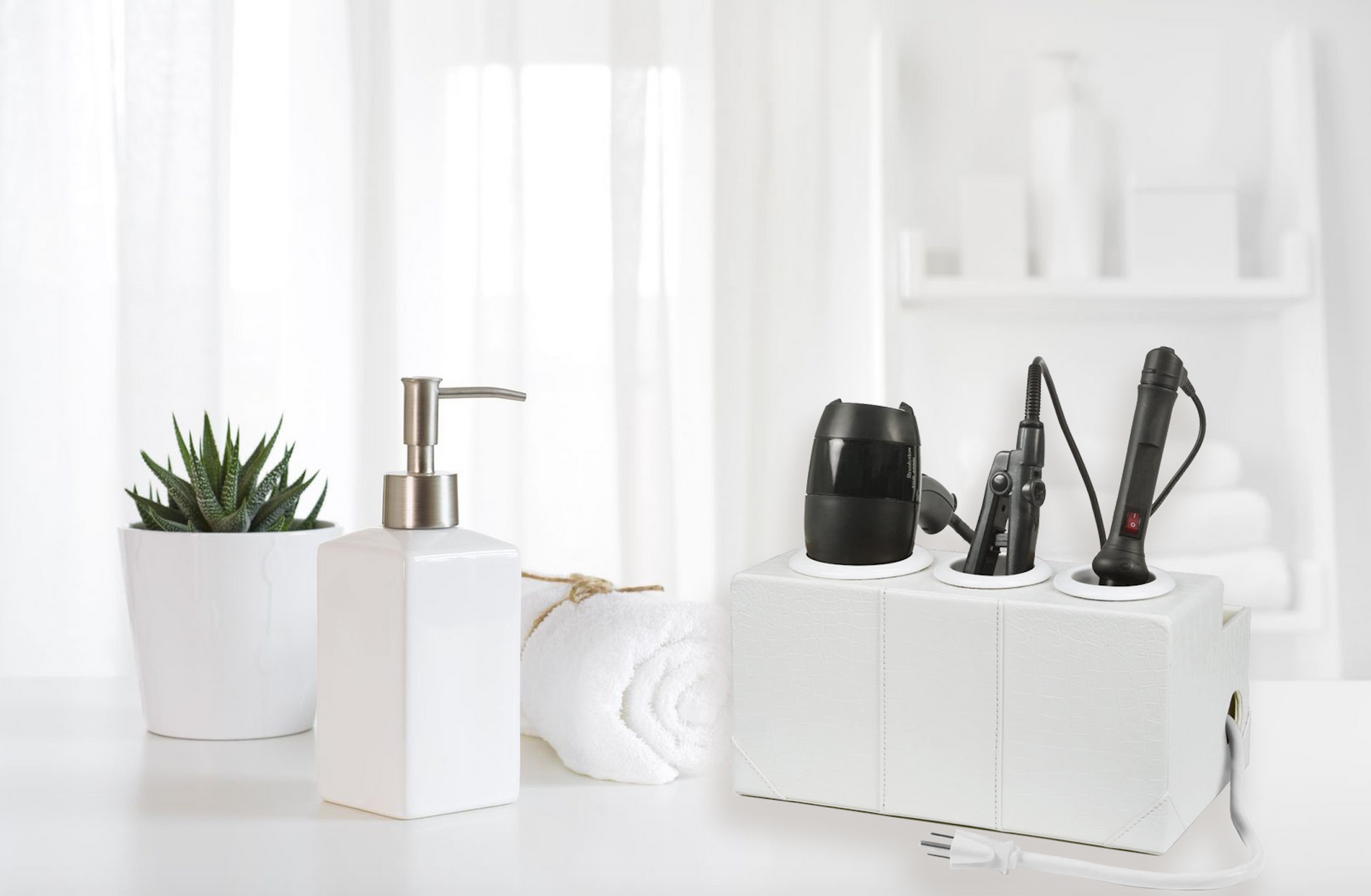 Hair Styling Station Professional Bathroom or Under Sink