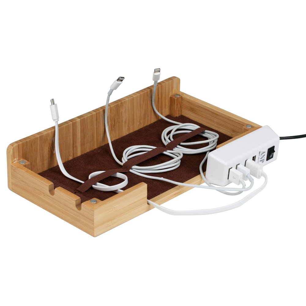Essential 4-Port USB Power Strip with Extra Long Cord - Great Useful Stuff