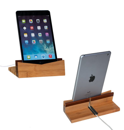 Bamboo Tablet Dock (iPad Stand & Holder) - Great Useful Stuff
