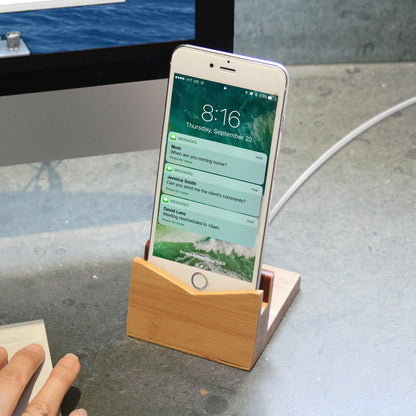 Bamboo Phone Dock and Stand - Great Useful Stuff