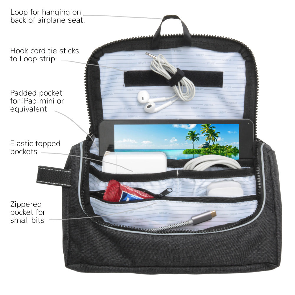 Travel Media Pouch  Best Selling Travel Bag for In-Flight Organization –  Great Useful Stuff